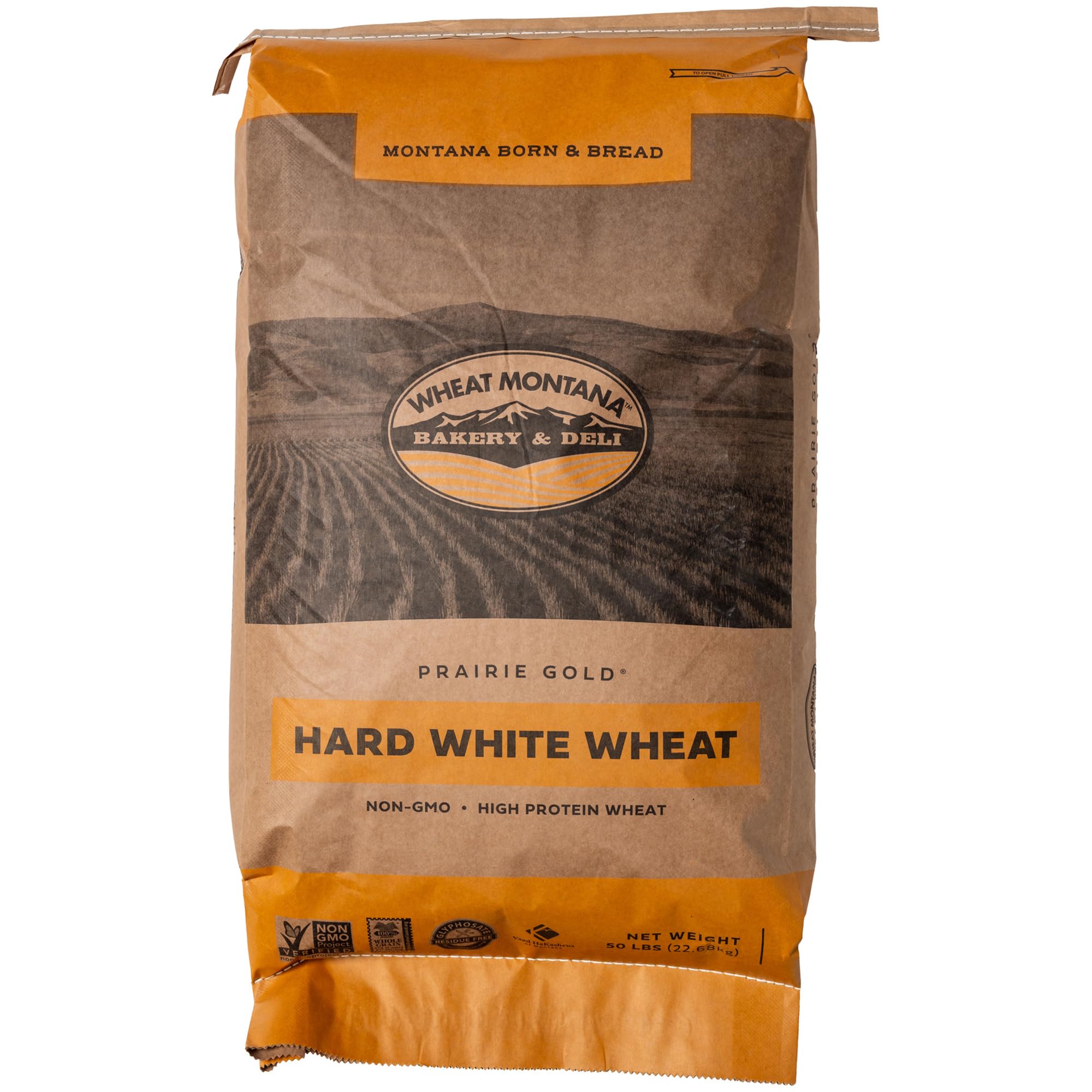 Wheat Montana front package showing 50 lb bag, clear product benefit