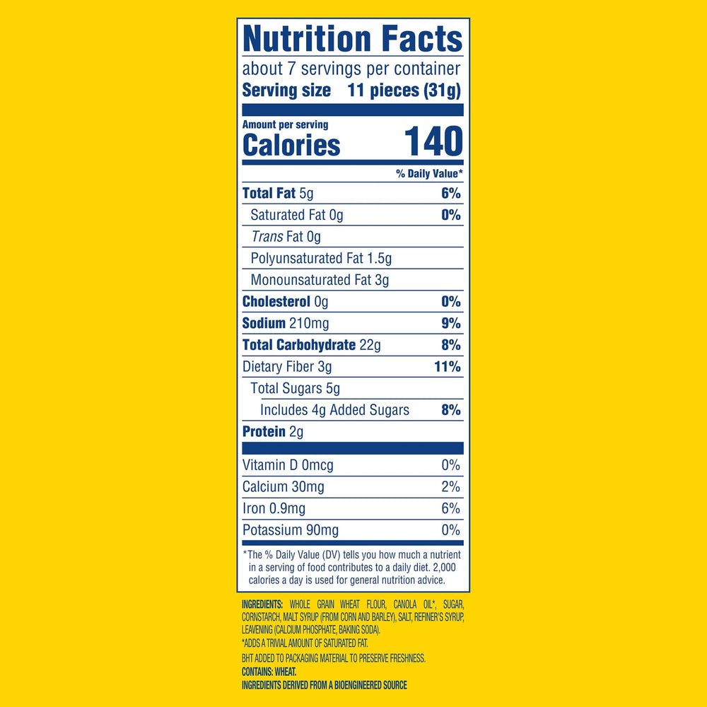 Wheat Thins close-up texture highlighting crisp whole grain crunch