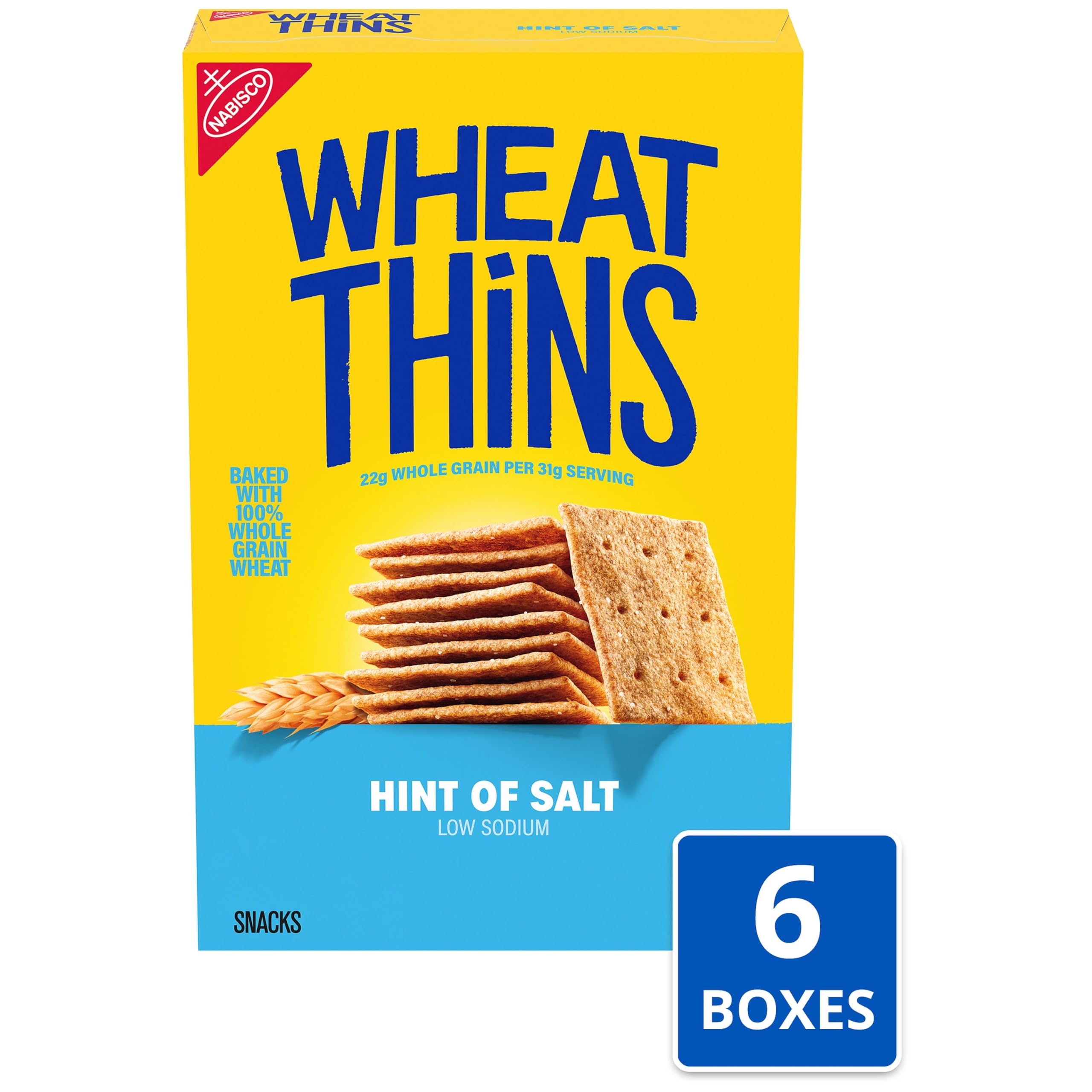 WHEAT THINS box open with crackers inside for easy portioning benefit