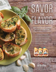 Whirl garlic butter-flavored oil tossed with pasta adding consistent garlic taste
