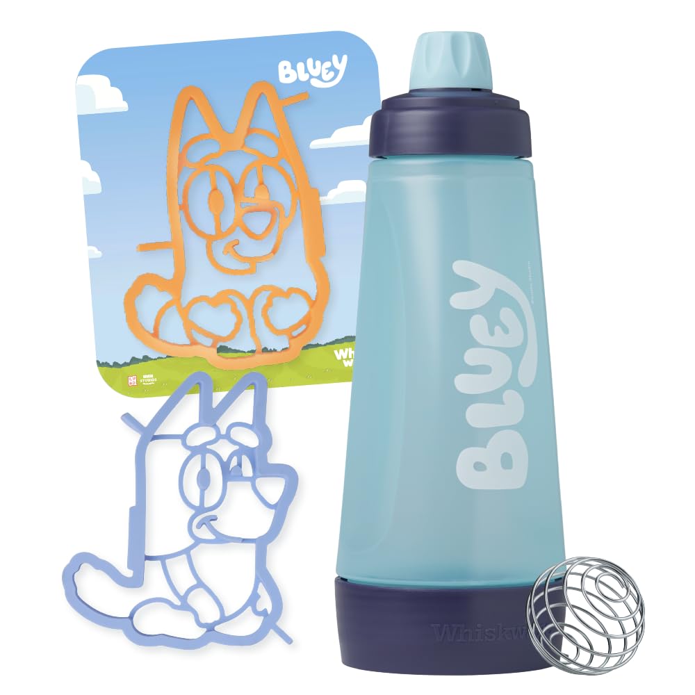 Whiskware front packaging showing Bluey Pancake Art Kit and components for fun breakfasts