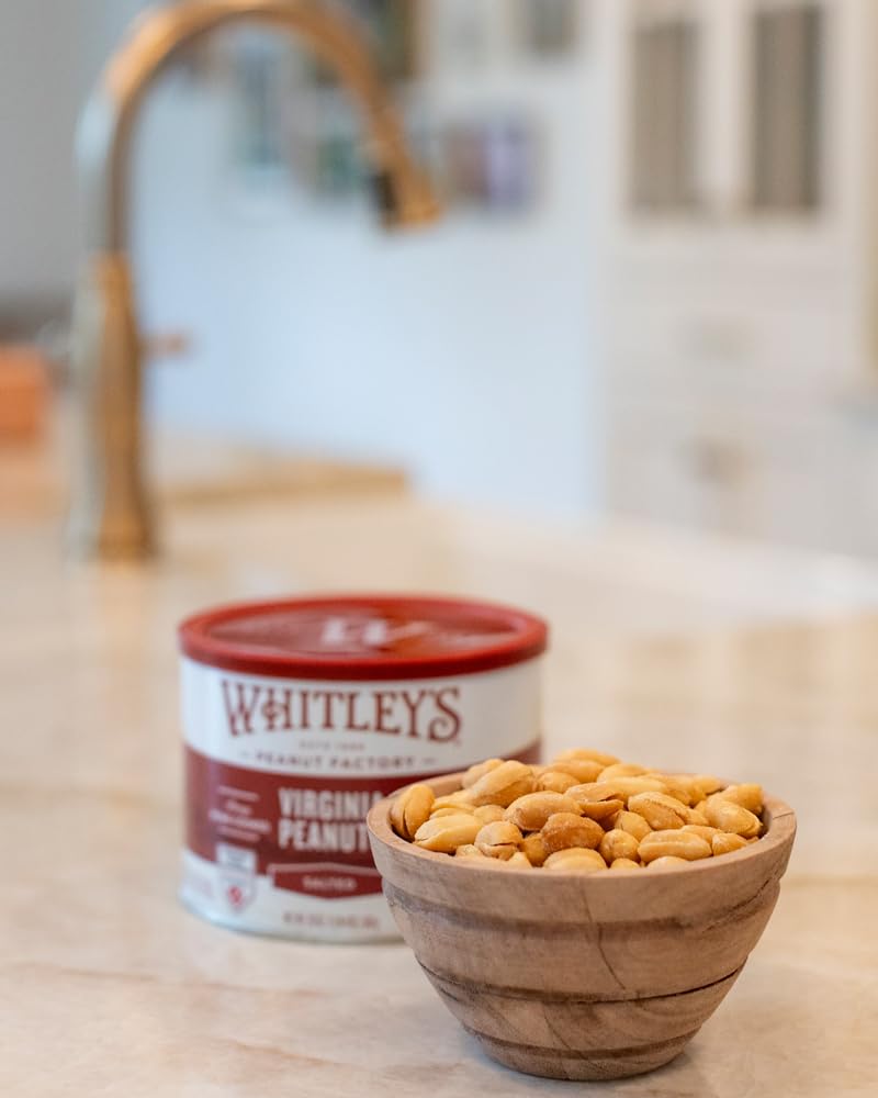 Whitley's 32oz tin next to ruler for size and serving benefit