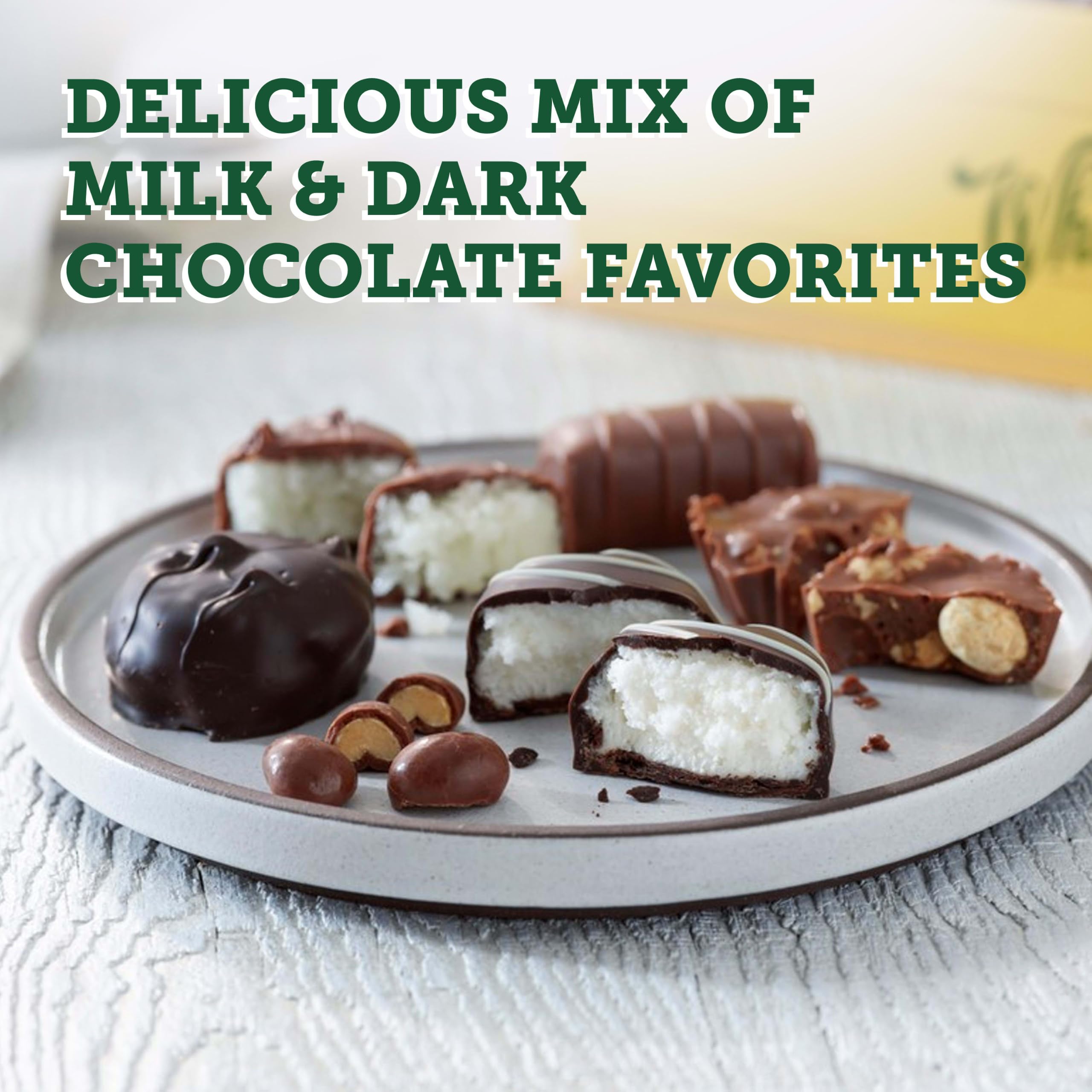 Whitman's close-up of chocolate texture highlighting creamy finish