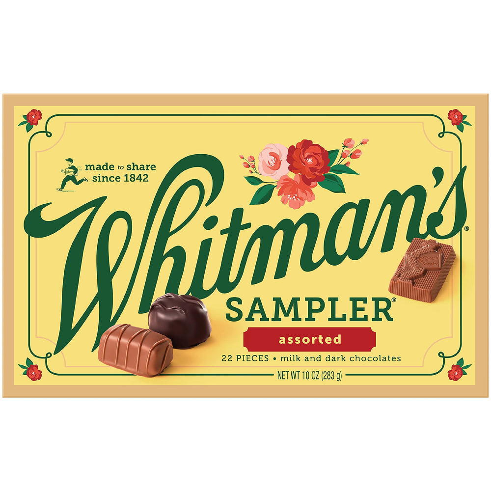 Whitman's Sampler in a cozy gift setting suggesting thoughtful presentation