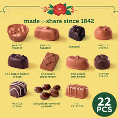 Whitman's open box displaying assorted milk and dark chocolates for easy selection