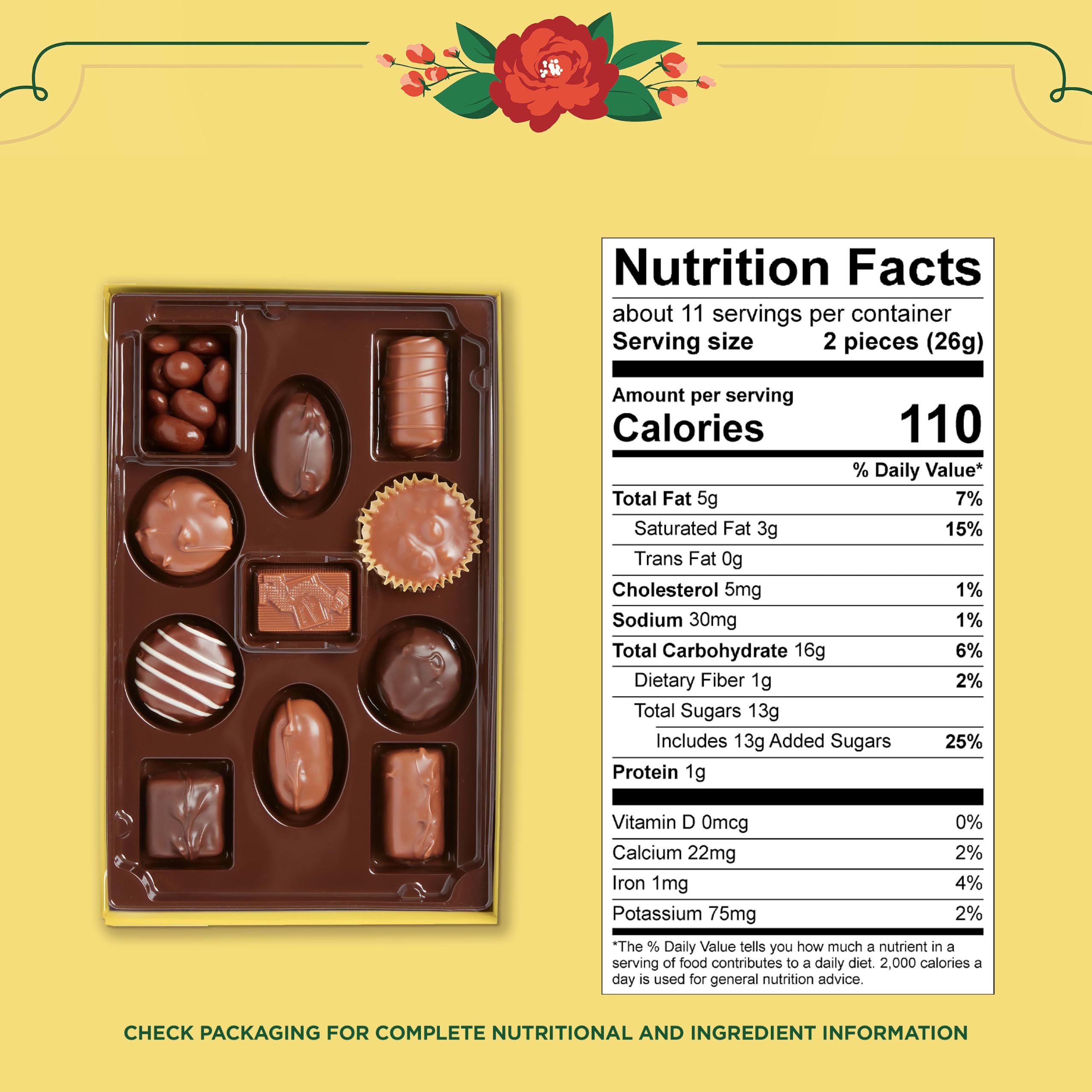 Whitman's box next to a ruler demonstrating compact 10 oz size