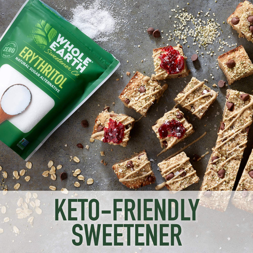 Whole Earth used in baked cookies demonstrating texture and low-calorie swap benefit