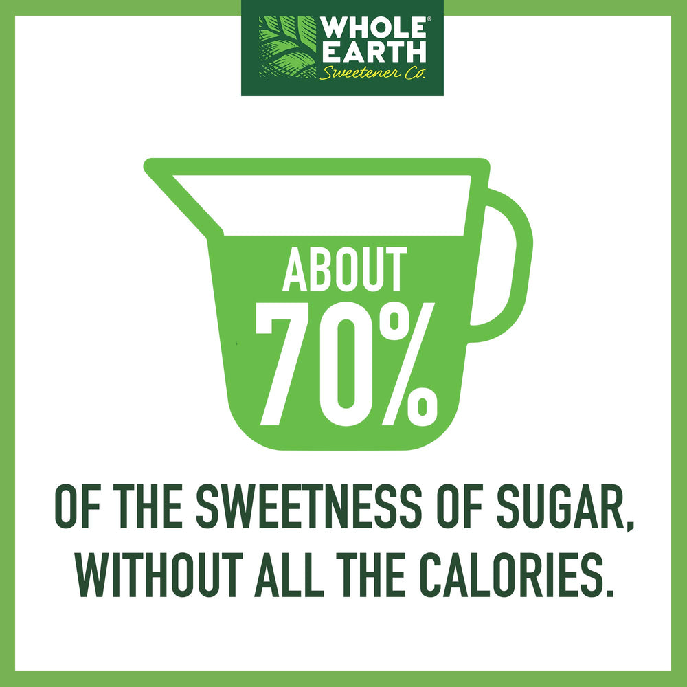 Whole Earth dissolved in a glass showing clear beverage sweetness without calories
