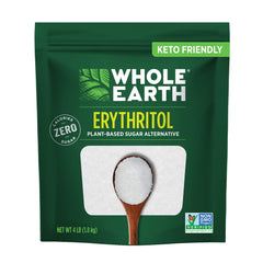 Whole Earth front pouch view showing brand and net weight benefit: bulk supply