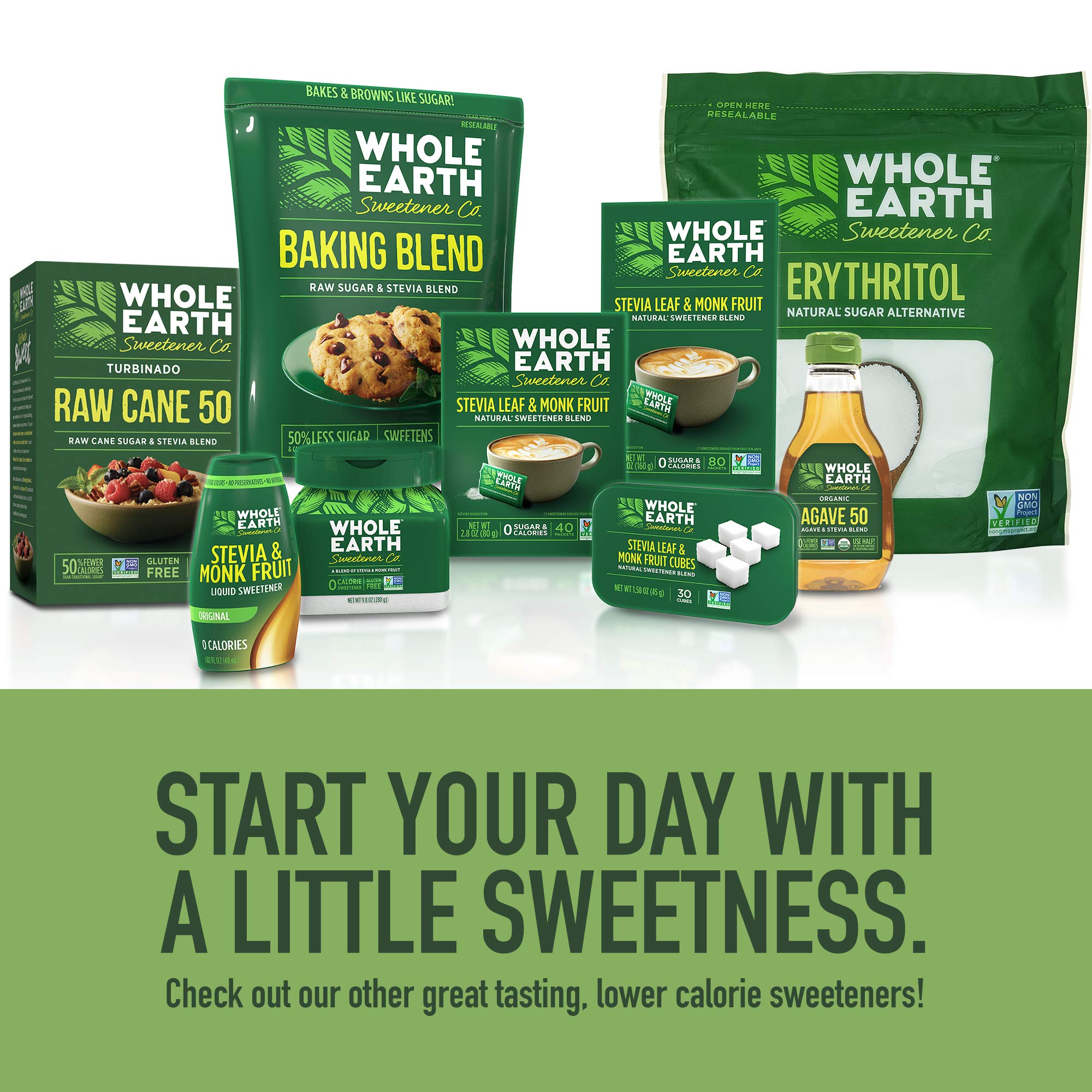 Whole Earth pouch on a kitchen counter with utensils showing everyday cooking benefit