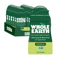 Whole Earth front packaging showing original squeeze bottle and benefits