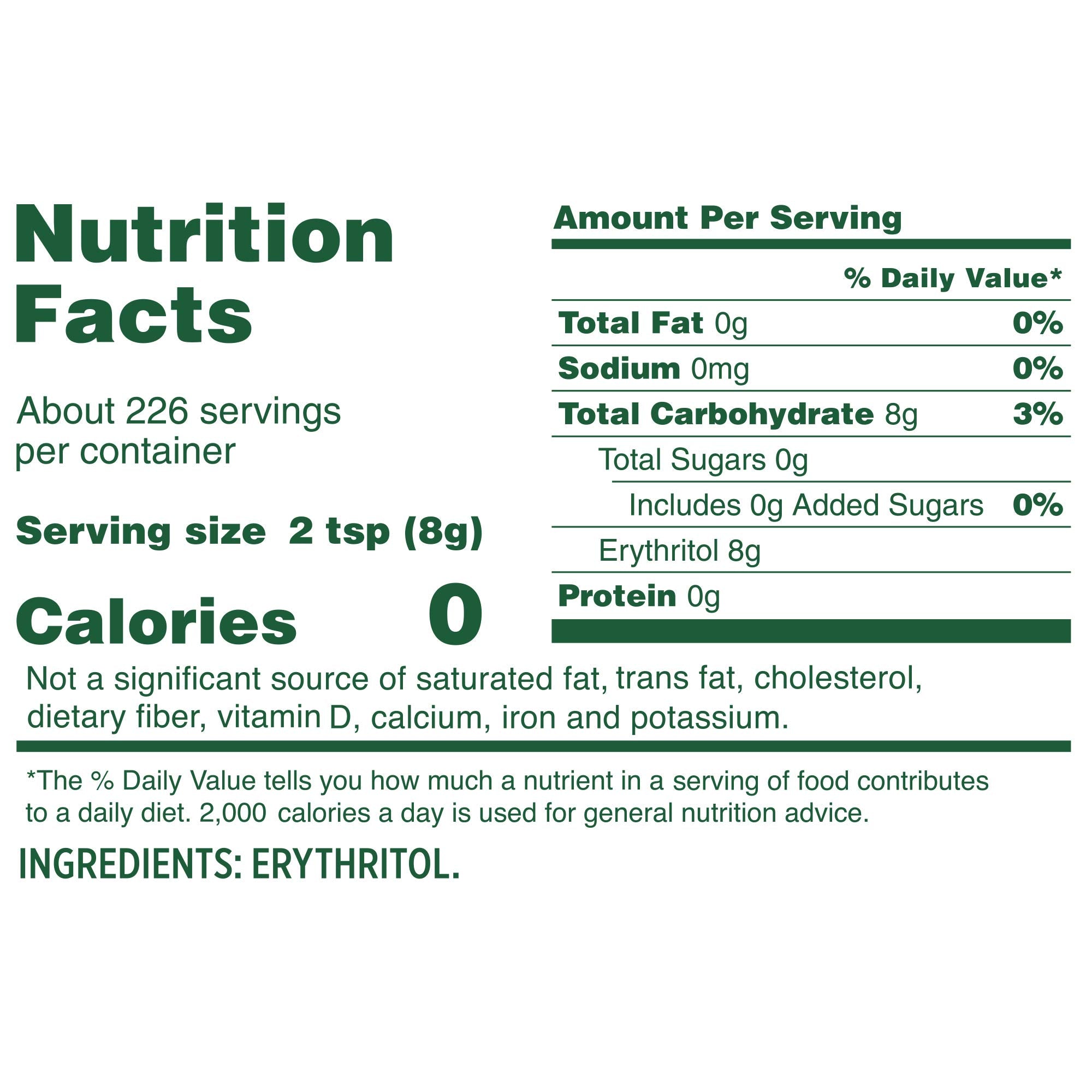 Whole Earth back label close-up showing ingredient source and non-GMO benefit