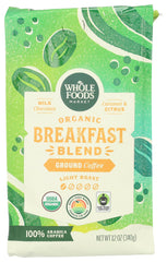 Whole Foods Market front packaging shows 12 oz bag and clear branding for easy selection
