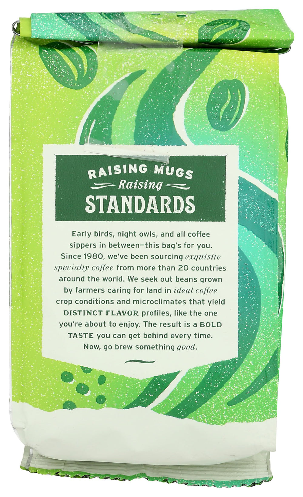 Whole Foods Market bag close-up with resealable zipper preserving freshness