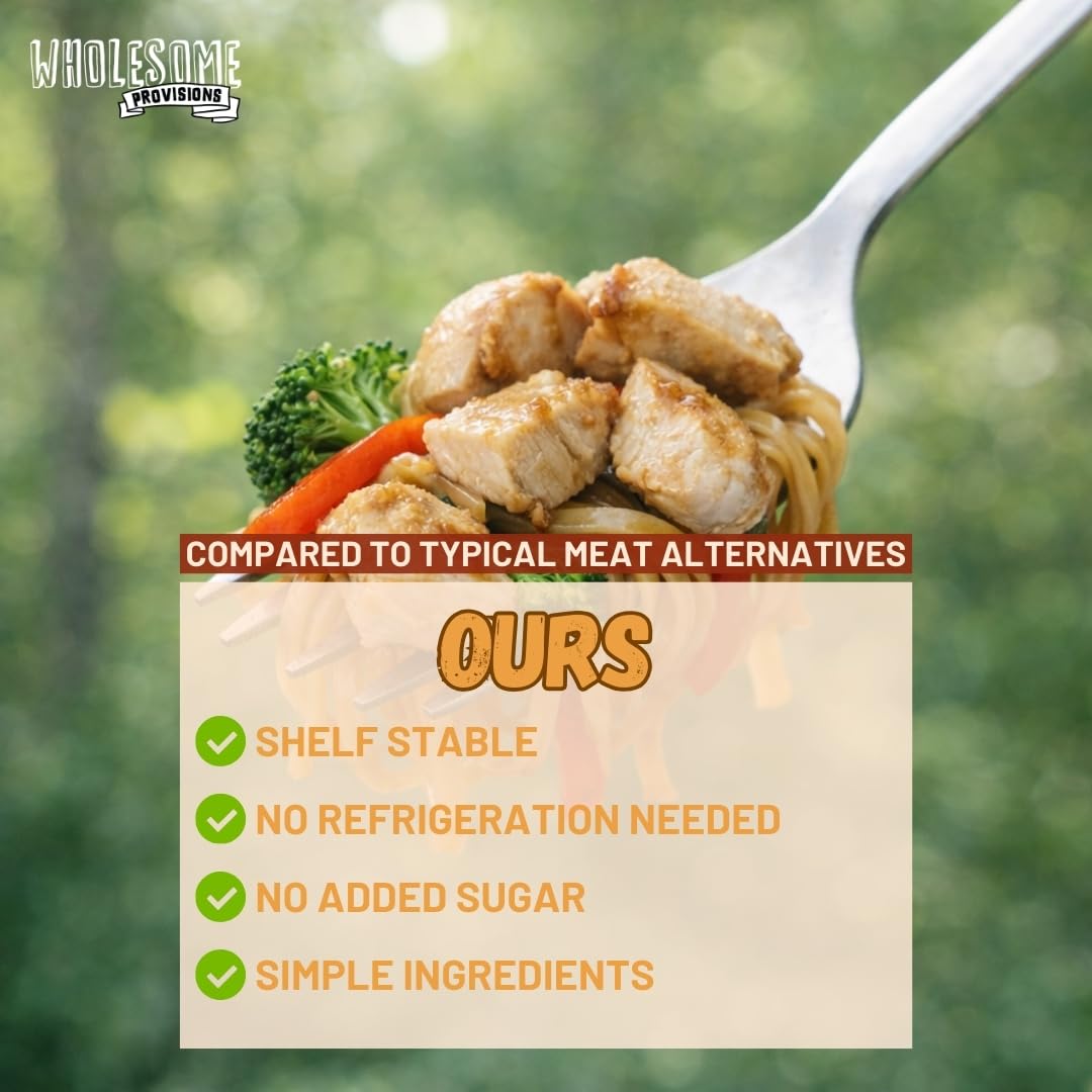 Wholesome Provisions label and ingredient list close-up showing hexane-free and #1 soybean claims