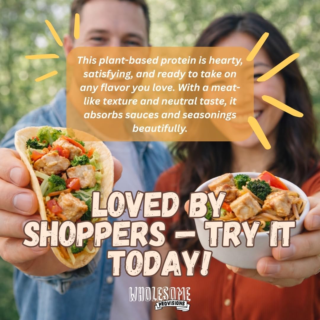 Wholesome Provisions served in stir-fry illustrating versatility and plant-based protein boost