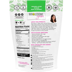 Wholesome Yum crystal texture close-up highlights fine grains that dissolve and brown well