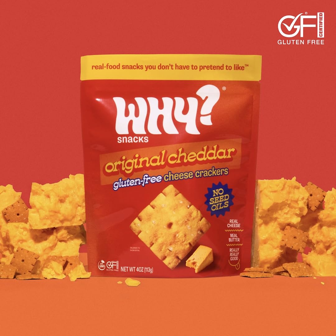 WHY? SNACKS edge-view of cracker texture, highlighting thinness and crunchy bite