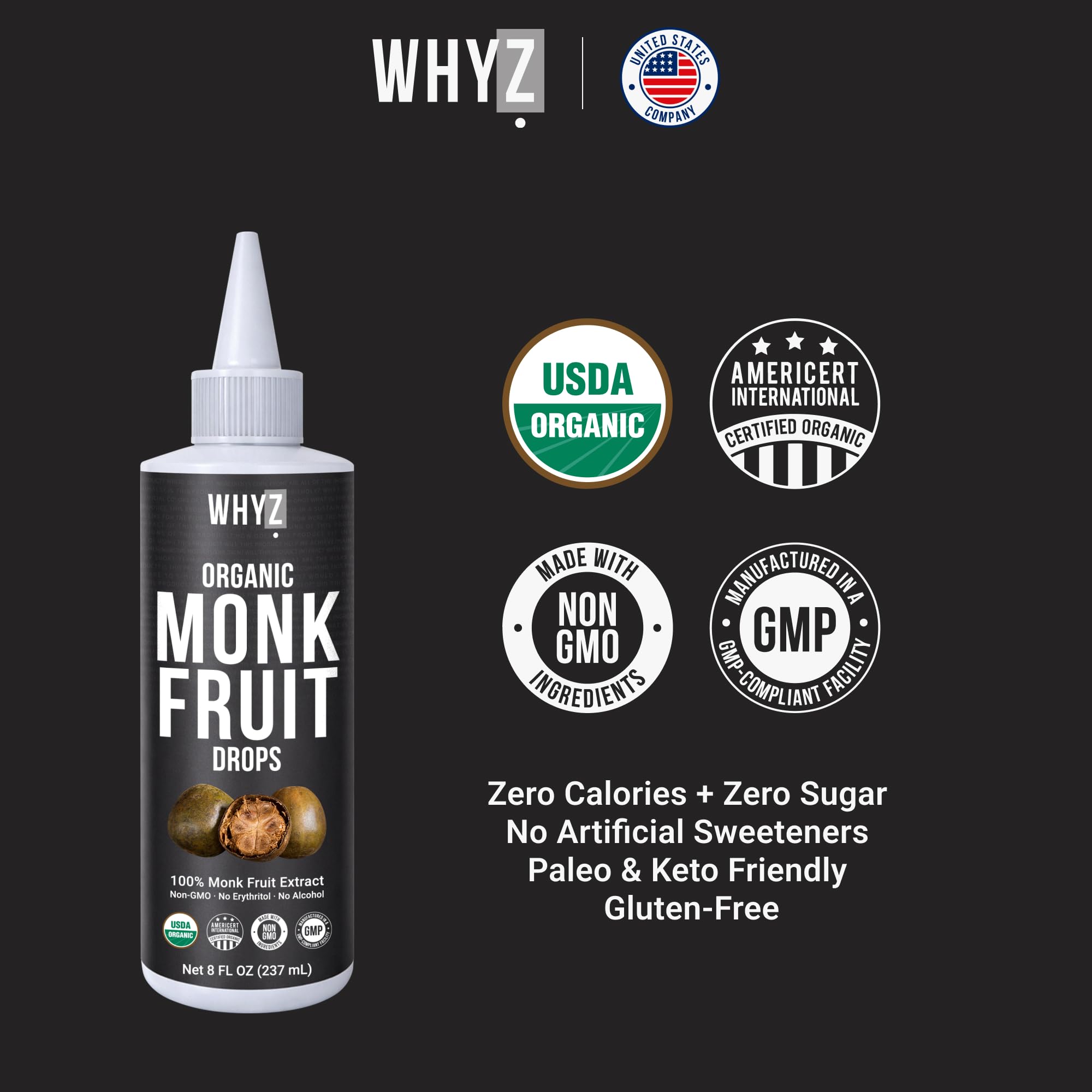 WHYZ bottle on kitchen counter with cup and blender for versatile daily use