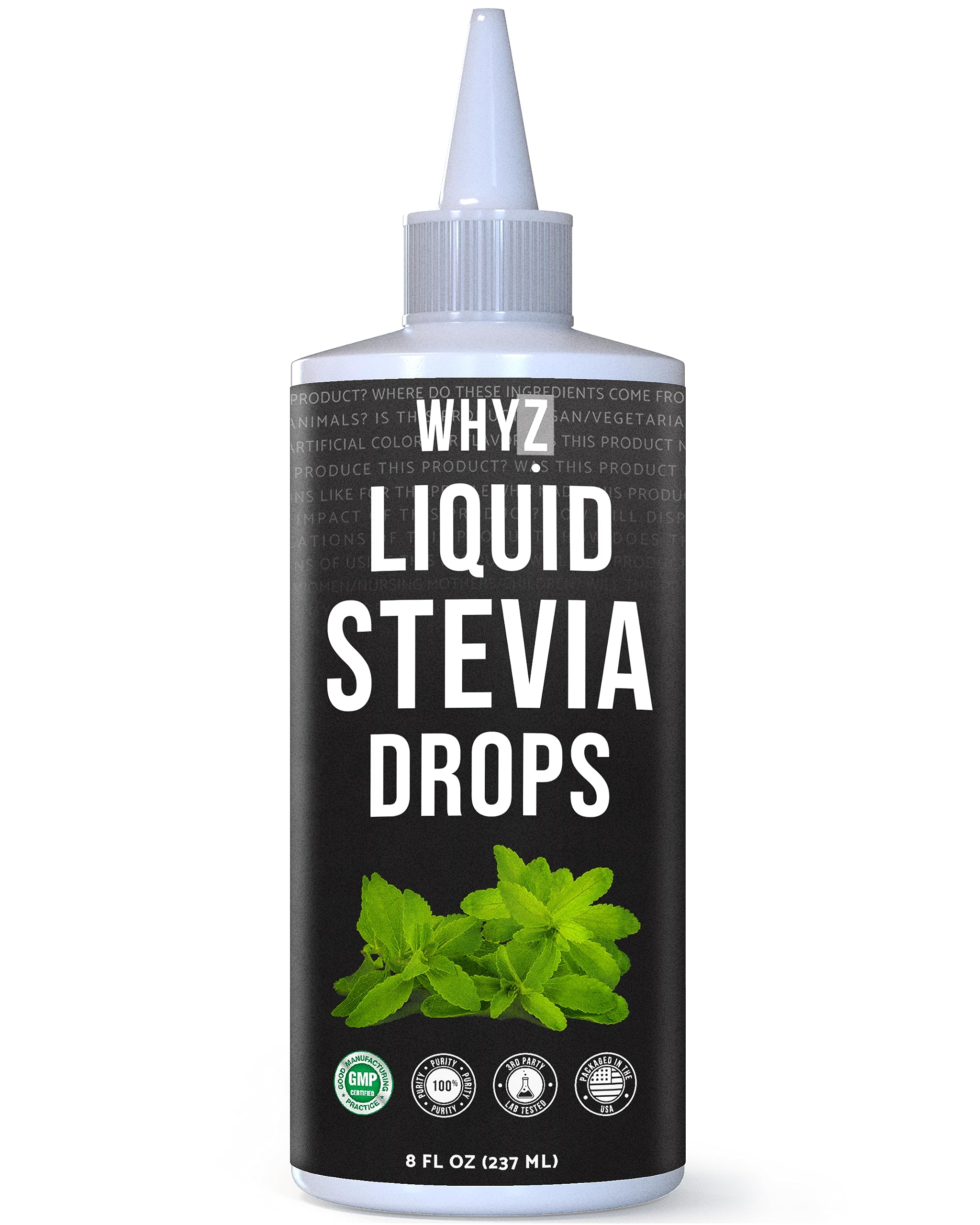 WHYZ front label showing product name and bottle benefits for clear identification