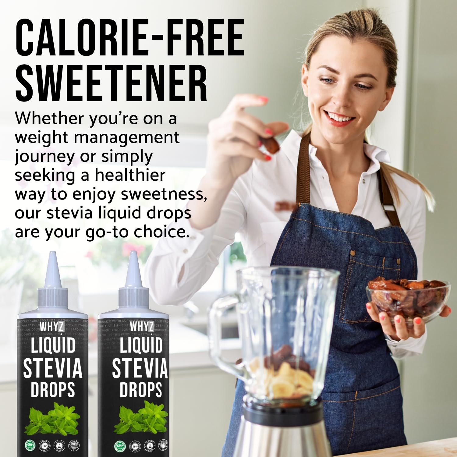 WHYZ ingredients label close view highlighting non-GMO and gluten-free benefits