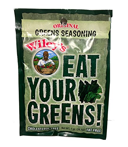 WIAONE Wiley's front-facing six 1 oz spice packets showing packaging and serving suggestion benefit