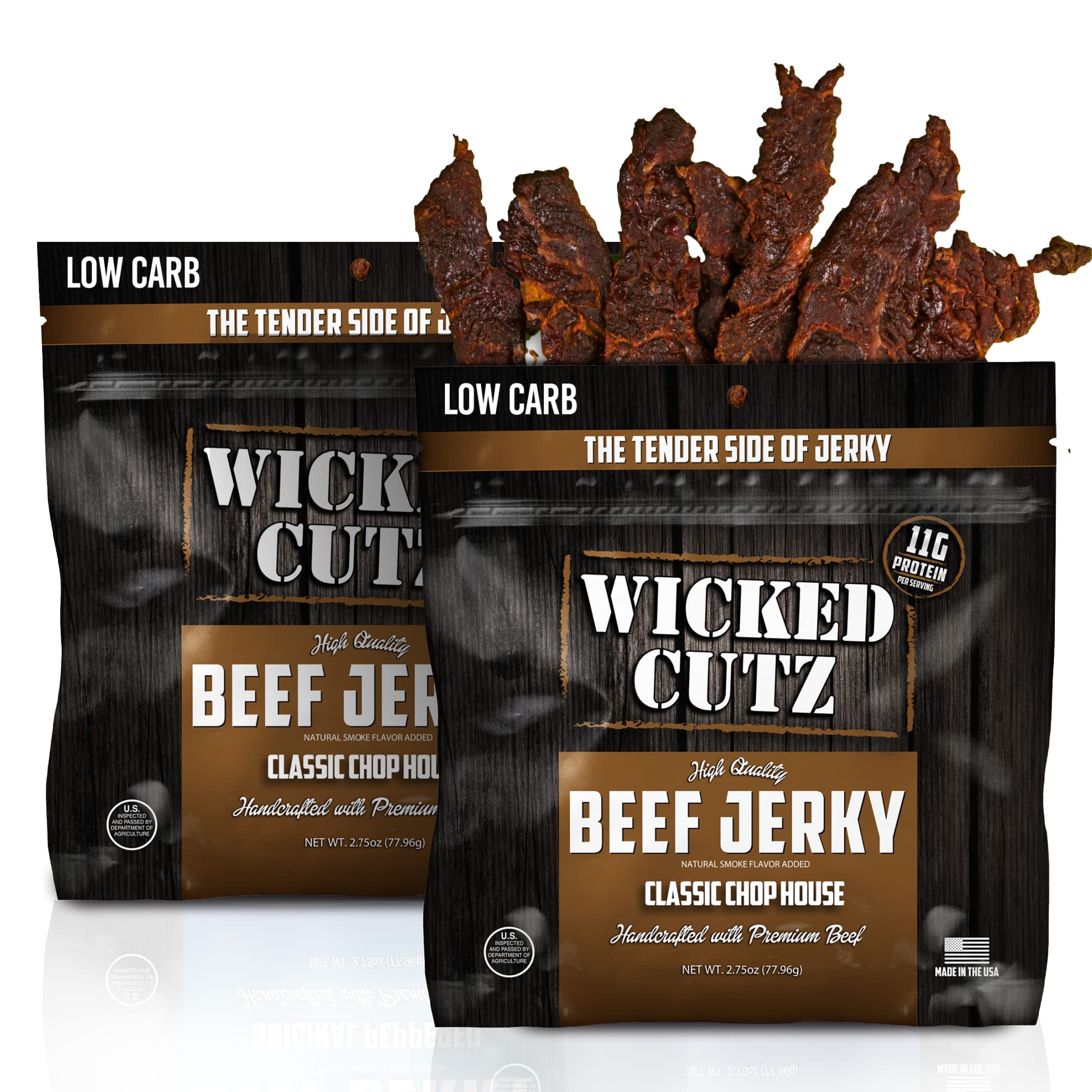 Wicked Cutz front packaging showing high protein benefits