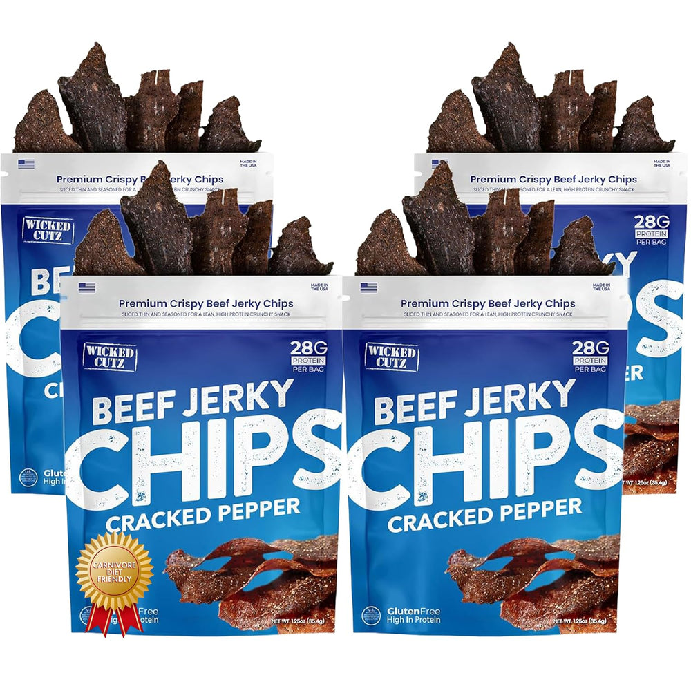 Wicked Cutz front packaging showing four cracked pepper bags and bold branding benefit clarity