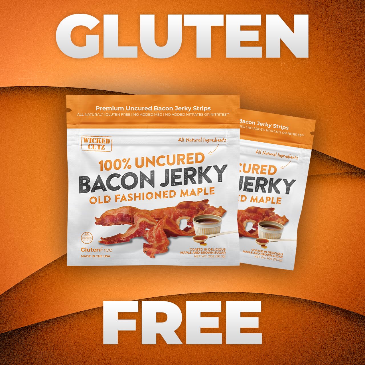 Wicked Cutz jerky served on plate as protein-rich appetizer option