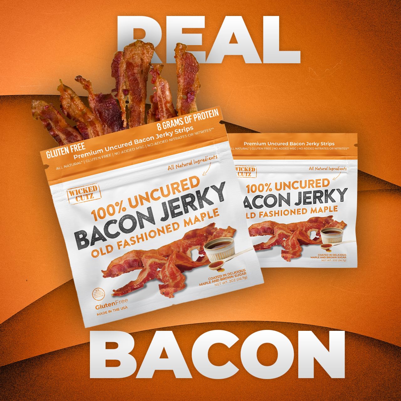 Wicked Cutz two bags stacked indicating value pack and portion control