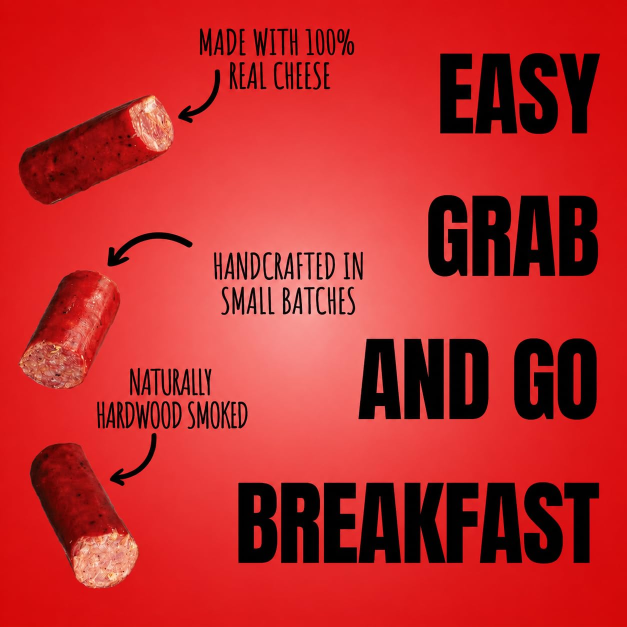 Wicked Cutz size comparison hand holding stick for portable breakfast convenience