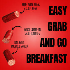 Wicked Cutz size comparison hand holding stick for portable breakfast convenience