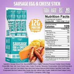 Wicked Cutz stick close-up showing juicy texture and real egg pieces