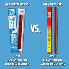 Wicked Cutz cross-section of stick showing juicy interior for easy chewing