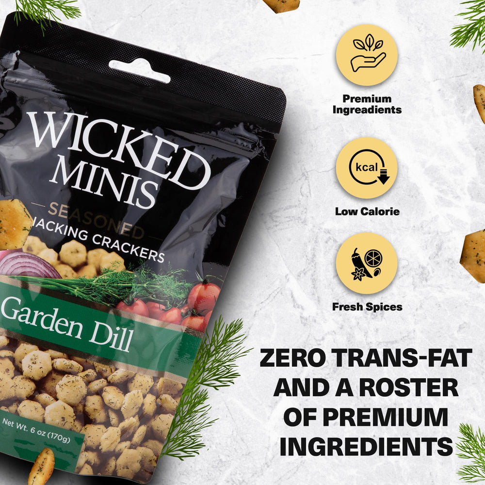 Wicked Mix crackers in bowl with soup demonstrating quick crunchy topping benefit