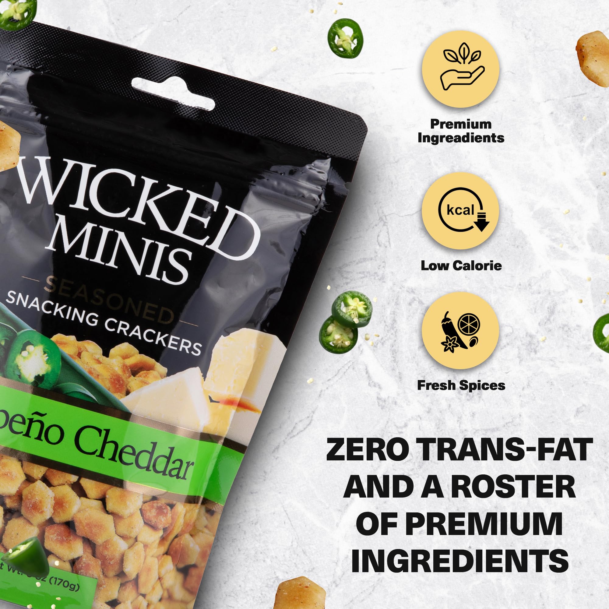 Wicked Mix minis sprinkled on soup adding crunchy texture to bowl