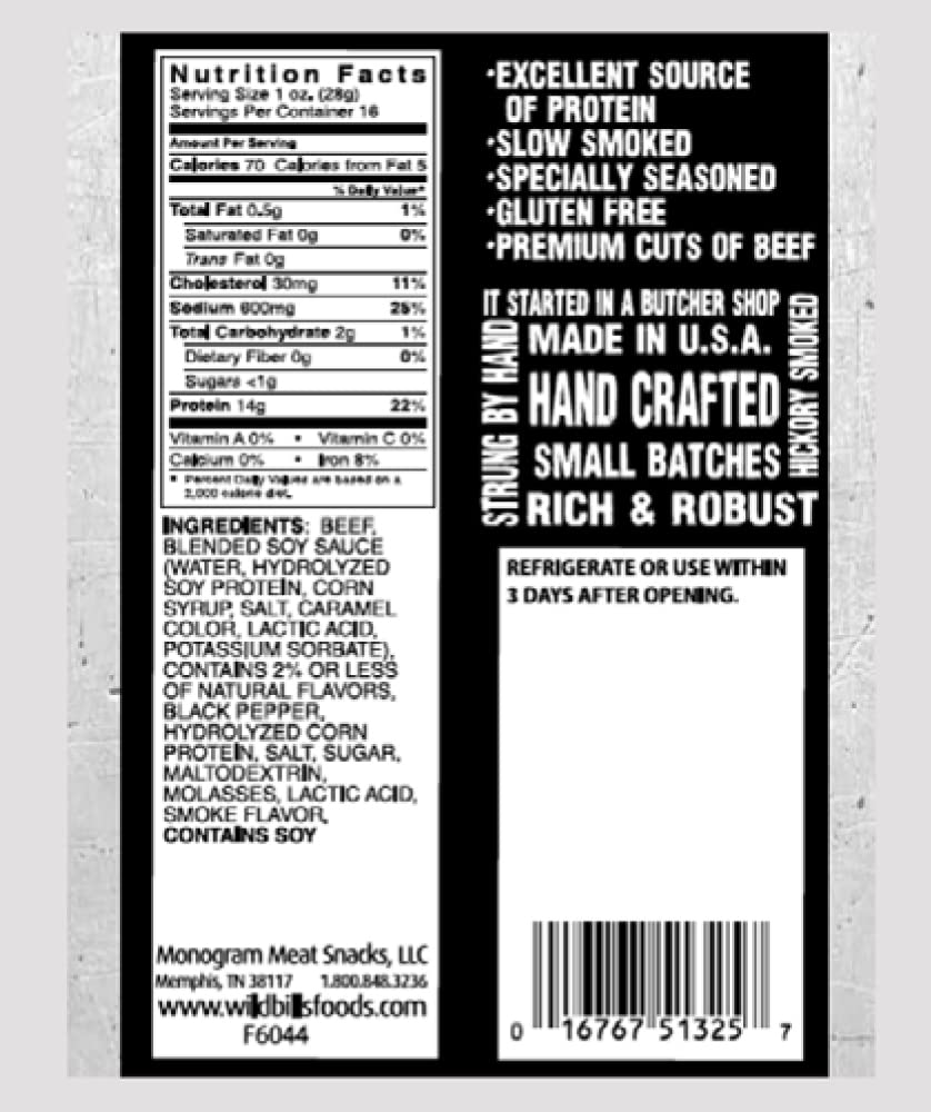 Wild Bill's jerky in hand as an on-the-go snack offering protein boost