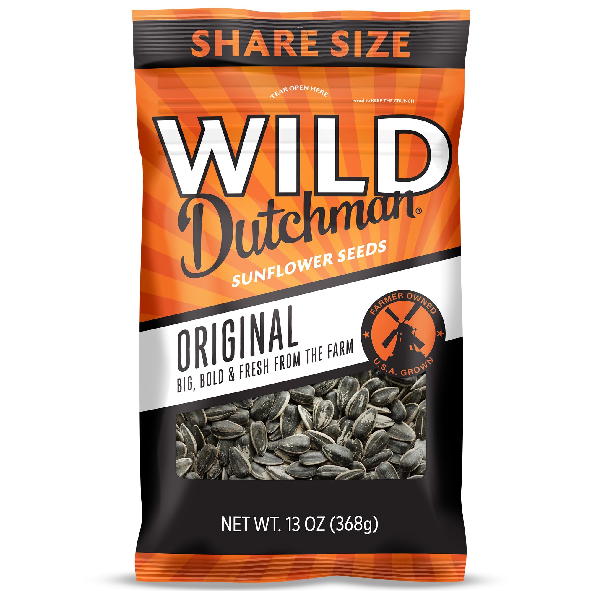 Wild Dutchman front packaging showing 13 oz bag and brand clarity for grab-and-go