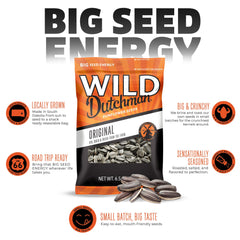 Wild Dutchman roasted seeds closeup showing crunchy texture and golden roast