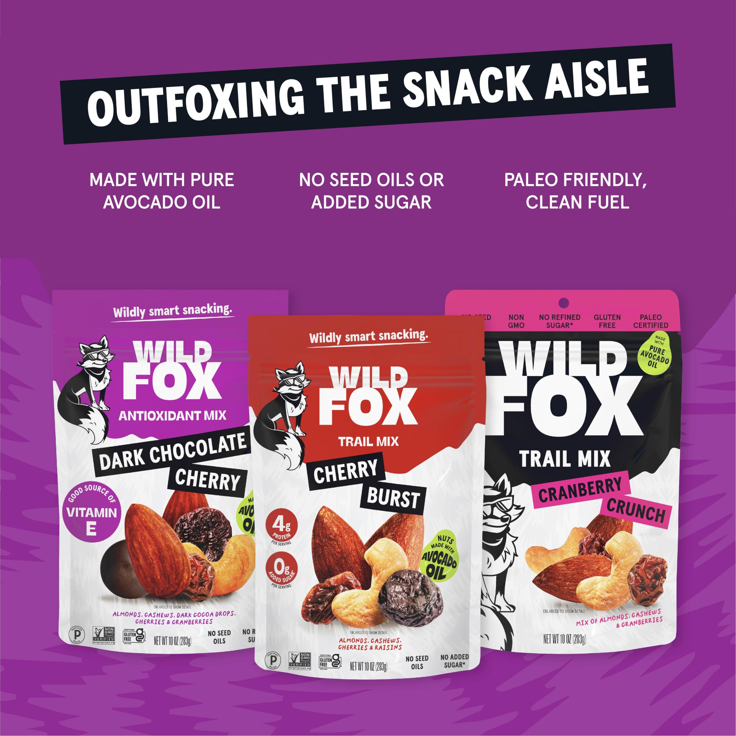Wild Fox trail mix served in bowl for sharing and healthy snacking
