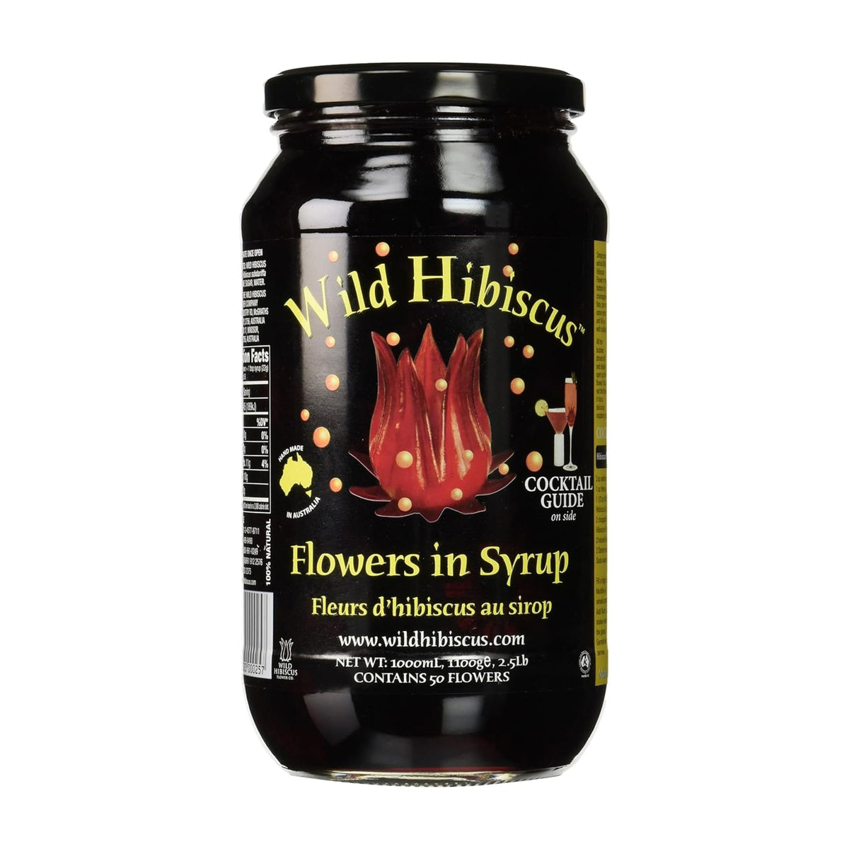 Wild Hibiscus front packaging shows jar and label for easy identification and premium presentation