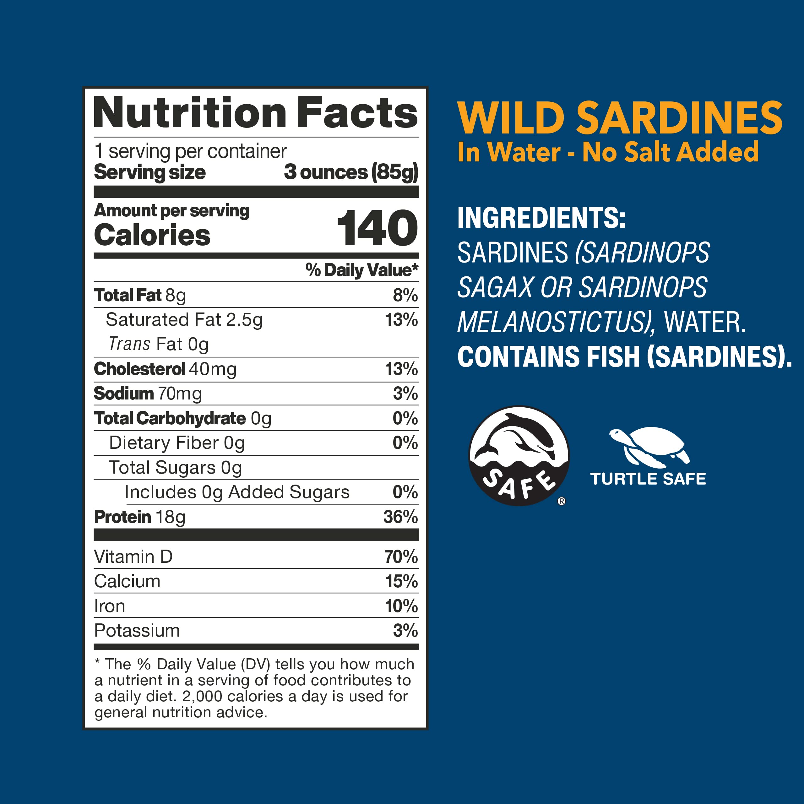 Wild Planet twelve-can pack stacked for long-term pantry storage