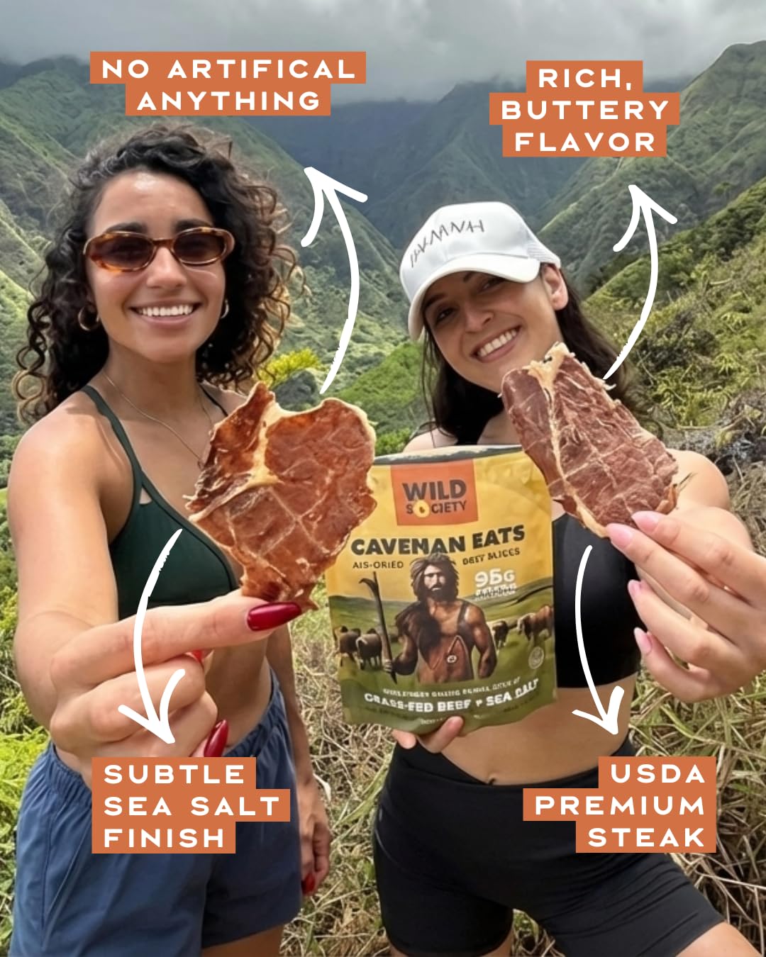 Wild Society opened pack revealing thin ribeye sheets and melt-in-mouth texture