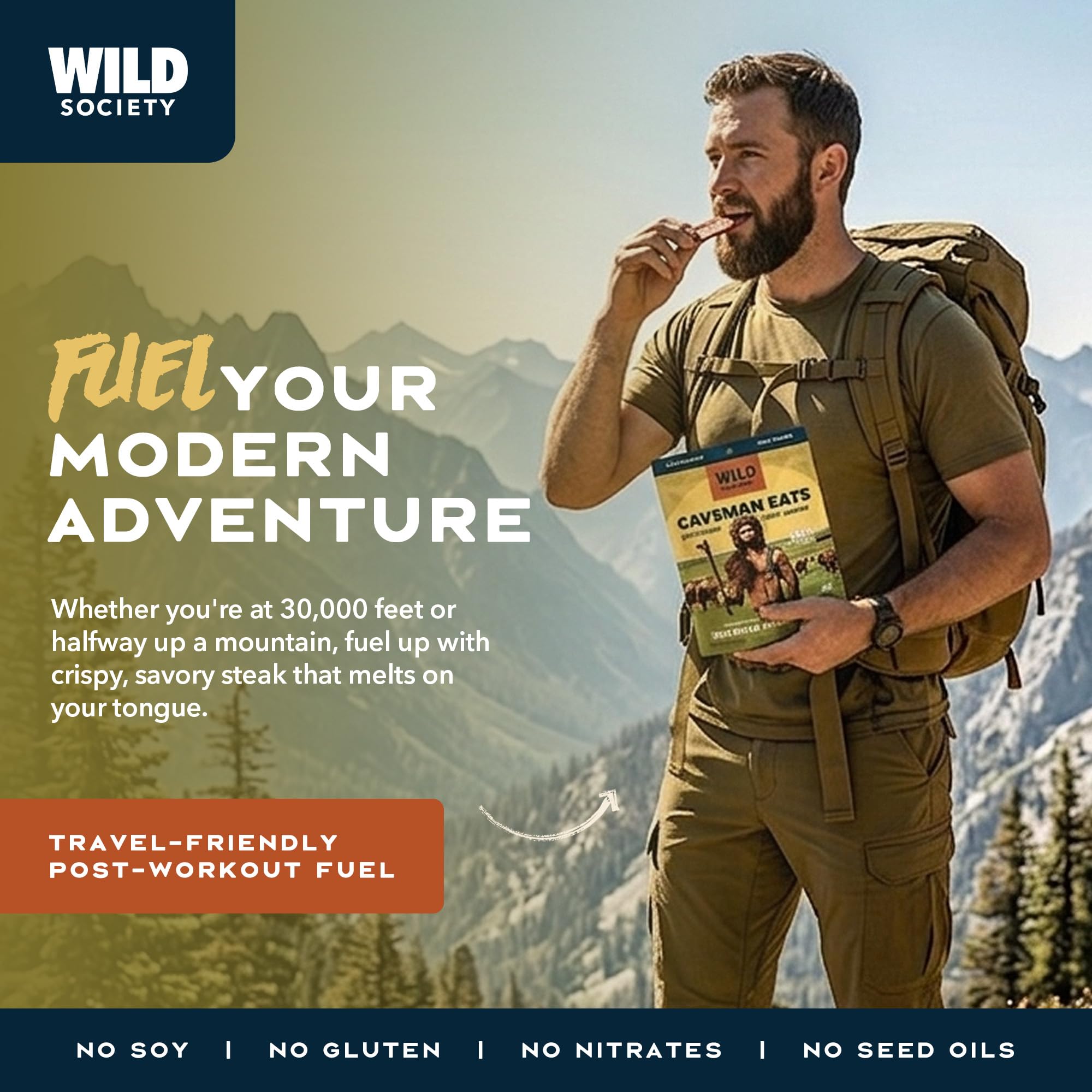 Wild Society product label and USDA certification showing transparency and quality
