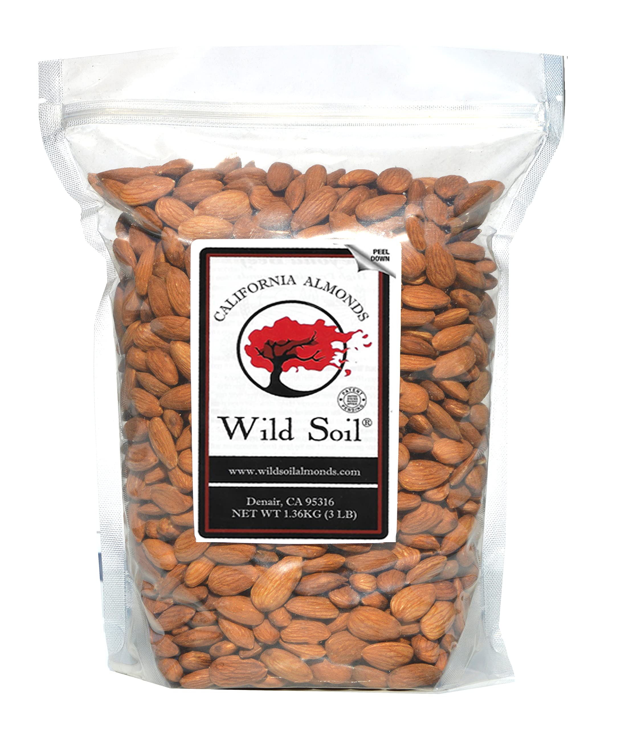 Wild Soil front packaging showing resealable bag and Terra Preta label, highlights freshness