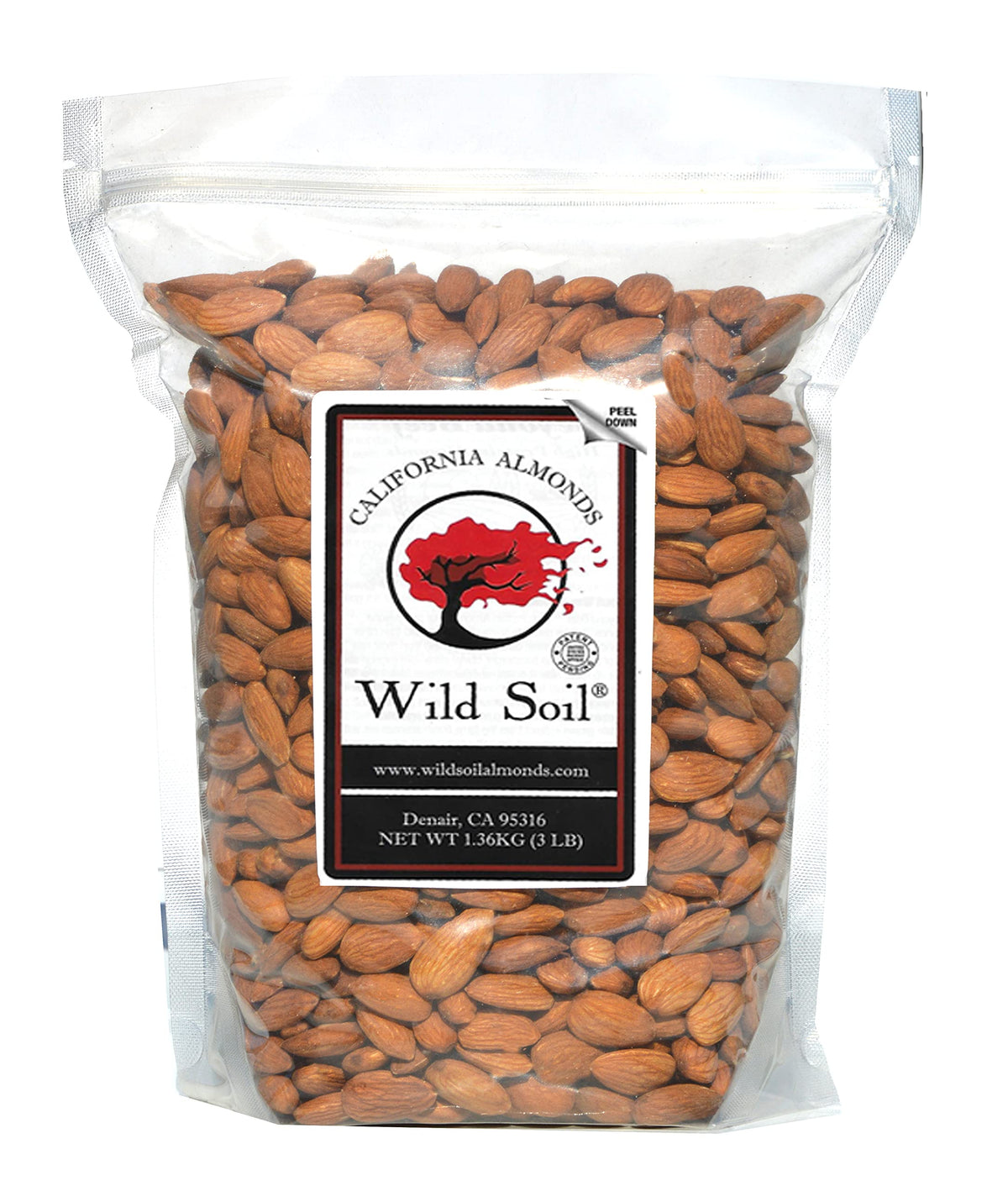 Wild Soil front packaging showing resealable bag and Terra Preta label, highlights freshness
