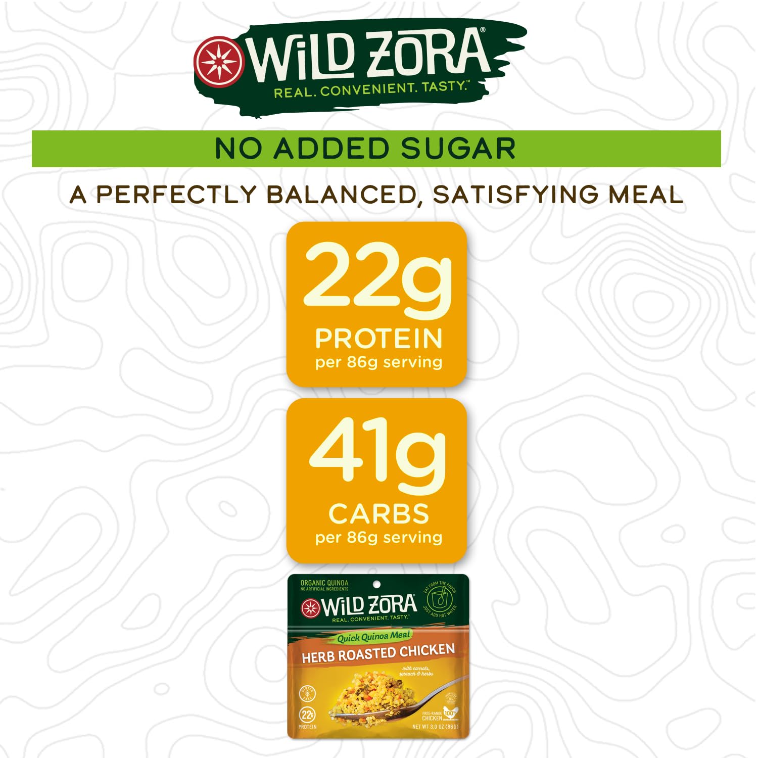 Wild Zora served in a bowl on table illustrating quick convenient meal