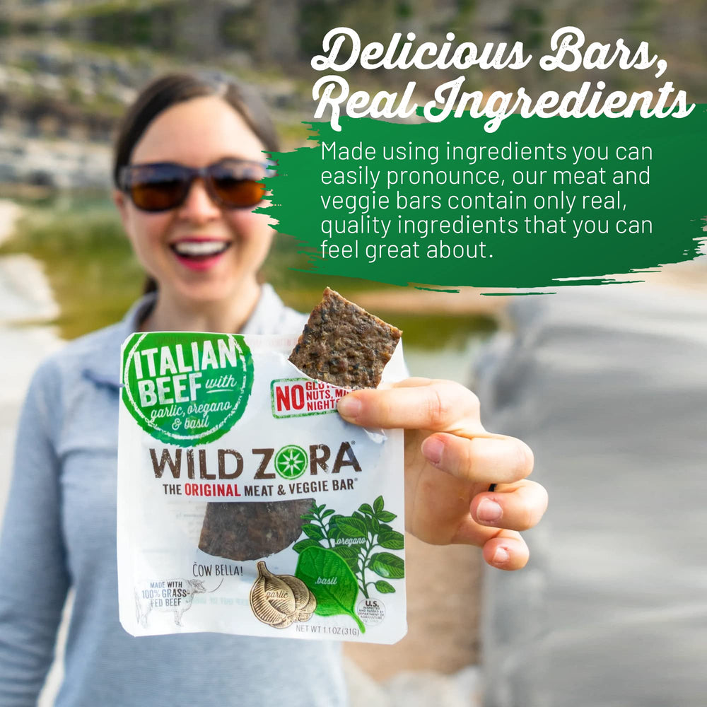 Wild Zora texture closeup highlighting meat-veggie texture and wholesome appeal