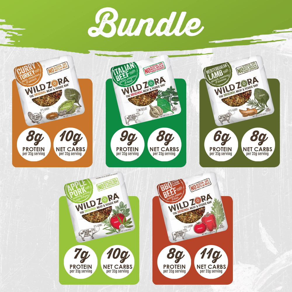 Wild Zora variety layout with four flavors visible for easy flavor selection