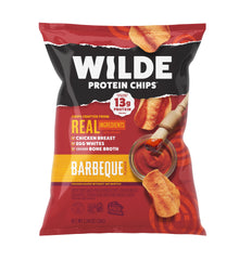 Wilde Chips front packaging showing BBQ flavor and convenient portioning